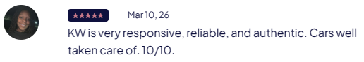 Customer review from March 2026